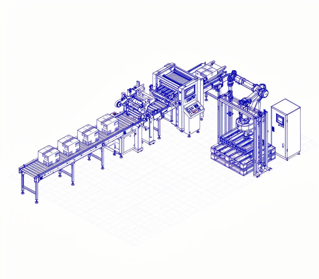Esquema técnico de una nave logística madrileña con muelles y climatización